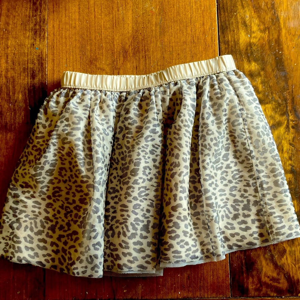 Leopard print skirt